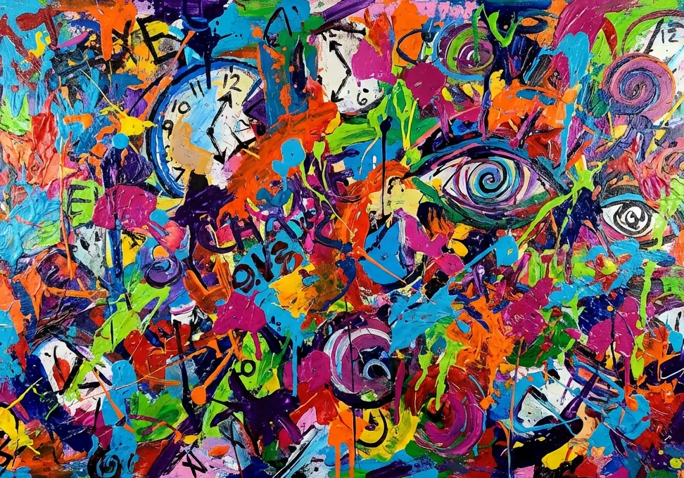 Abstract illustration representing adult ADHD